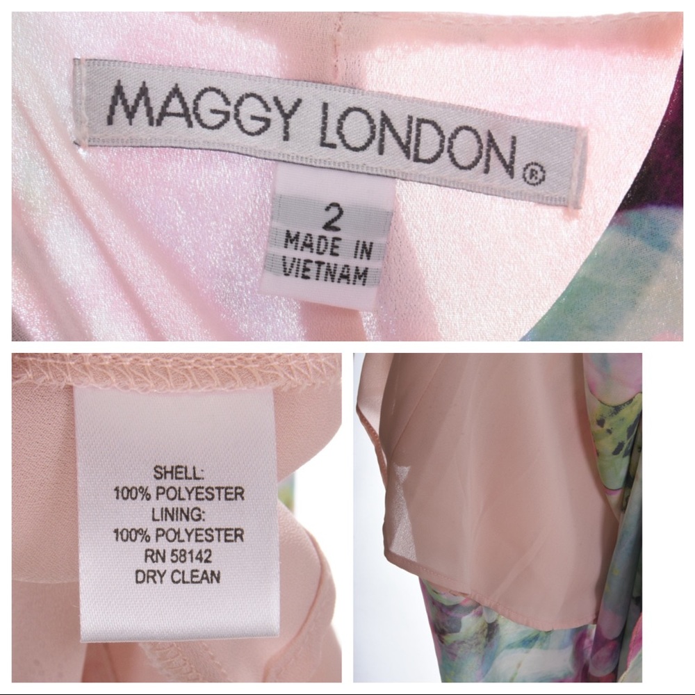 MAGGY LONDON Floral Maxi Dress Size 2 - Picture 3 of 8